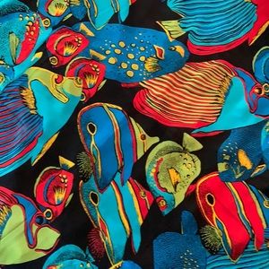 Vintage silk ECHO sea life scarf.